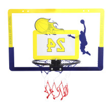 Kids Miniature Basketball Hoop - Yellow/Blue Board