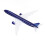 1:400 Diecast 787 Airliner Alloy Model with Stand 14