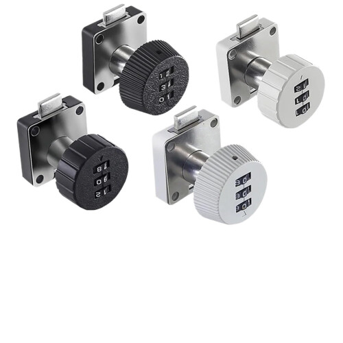 Keyless Cabinet Cam Lock 3 Digit Zinc Alloy Drawer Lock Secure Code Design for Cabinets and Boxes