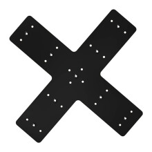 Cross Shaped Metal Mending Plate for Wood and Pergola , Heavy Duty Connector Bracket for Truss Framing
