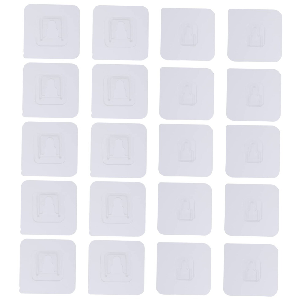 Adhesive Wall Hooks Heavy Duty Nodrill Installation Ultrathin Sticky Hangers For Home Organization 9771547852056