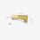 Chinese Style Brass Cabinet Knobs 2Pcs Solid Brass Drawer Handles Gold Hand‑Polished Smooth Finish 2