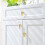 Chinese Style Brass Cabinet Knobs 2Pcs Solid Brass Drawer Handles Gold Hand‑Polished Smooth Finish 3
