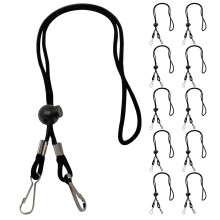 10 Pack Adjustable Face Mask Lanyard with Secure Jhook Clips, Lightweight Mask Holder Strap for Adults and Kids