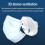 Face Mask Bracket Silicone Support Frame 3D Design for Extra Breathing Space Reusable Washable 6PCS 3