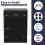 Wall Mounted Locking Mailbox Black Metal Weatherproof Secure Large Capacity for Home and Office 4
