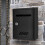 Wall Mounted Locking Mailbox Black Metal Weatherproof Secure Large Capacity for Home and Office 5