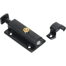 Spring Loaded Slide Bolt Door Latch 2 Inch Stainless Steel Lock with OneHand Press Release for Bathroom or Shed