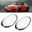 2Pcs Transparent Headlight Lens Cover for 991 911 2