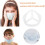 3D Mask Bracket for Adults, Breathable Inner Support Frame, Keeps Mask Shape, Makeup Protection, 5 Pack 4