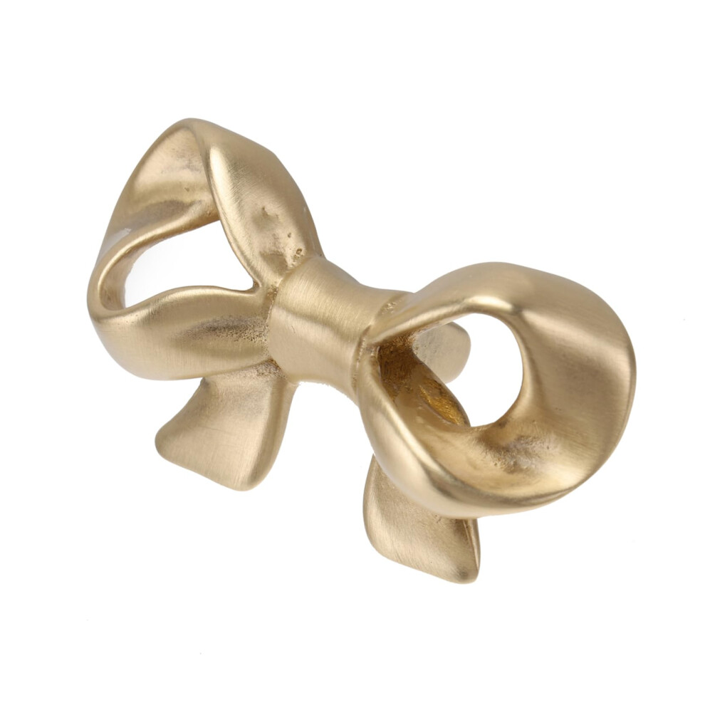Gold Cabinet Knob 5.8X3.3cm Bowknot Design Drawer Pull Handle For Wardrobe Dresser And Drawer 9771547852285