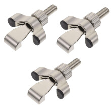 3pcs Portable Door Lock for Travel and Home Security, No Drill Installation, Durable Metal