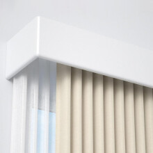 Double Curtain Track System with Dual Track Design, Silent Rollers, Heavy‑Duty Aluminum Frame, Splicable