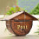 Retro Wooden Mailbox Organizer, Solid Wood Wall Mounted Storage Box for Home Decor 2