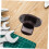 2pcs Roller Shade End Caps Replacement Set, Durable Plastic Quick PushIn Install for Window Blinds 5