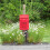 Vintage Wall Mounted Mailbox with Lock, Large Capacity Red Iron Post Box for Home Decor 2