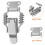 Heavy Duty Spring Loaded Toggle Latch Lock, Large Double Spring Metal Clamp for Toolboxes and Cabinets 3