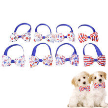 Celebratory Collar Set, Patriotic Dog Collar with Detachable Bowtie, Durable & Adjustable, Polyester Material, Ideal Compatible with Your Pe