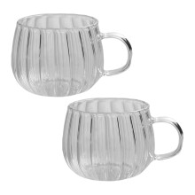 Qiysamall 2 stk. glas græskarkopper glas vintage indretning kontor klar cocktailkrus
