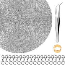 Correntes de aço inoxidável versáteis para joias, ideais para mentes criativas. Aço inoxidável hipoalergênico de alta qualidade. Design em r