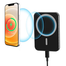 Mágneses vezeték nélküli autós töltő, 15 W-os gyorstöltő autós telefontartó, Apple iPhone 8 és újabb mobiltelefonokhoz, valamint