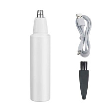 Trimmer Gruaige Sróine Cluas le Muirearú USB, Gearrthóir Gruaige Sróine Leictreach Inaistrithe do Fhir agus do Mhná, Bán