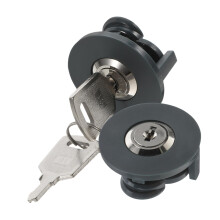ABS Plastic Cabinet Lock 2pcs with Zinc Alloy Keys, Secure Cabinet Access, Space Saving Design