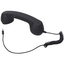 Retro telefonní sluchátko s reproduktorem, mikrofonem a sluchátkem s mikrofonem pro chytré telefony a mobilní telefony, tablety a