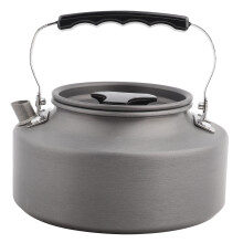Hitzebeständige Aluminium-Teekanne, tragbarer Campingkessel mit isoliertem Griff, schnelle Wärmeleitung für schnelles Aufkochen, spritzsicheres