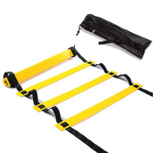 Sebességtréning felszerelés, gubancolódásmentes kialakítású agilitáslétra, kompatibilis a továbbfejlesztett lábmunkával, hordozhat
