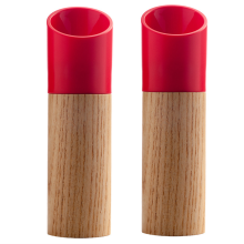 Pfeffermühle, Salz- und Pfeffermühlen-Set aus Holz, einstellbarer Mahlgrad, nachfüllbare Pfeffermühle