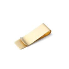 Gouden roestvrijstalen geldclip, uw stijlvolle metgezel, bijtbestendig en krasbestendig, voor wie de subtiele details weet te waarderen.