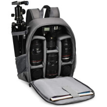 Mála Droim Ceamara DSLR Inoiriúnaithe, Mála Ceamara Uiscedhíonach Turraingdhíonach, Mála Ceamara DSLR Gairmiúil do Canon Nikon Son
