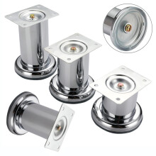 4 Pcs 5cm Heavy Duty Metal Furniture Legs for Sofa Cabinet Table, Rust‑Resistant Non‑Slip Replacement with Screws