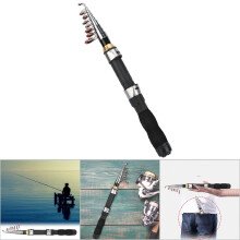 Canna da pesca in mare con design telescopico e impugnatura antiscivolo per una presa sicura durante le tue battute di pesca costiera.