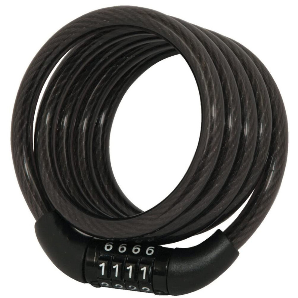 Braided Steel Wire Lock, Preset Combination Lock Compatible With Electric Scooters, Bicycles, Ladders, Lawnmowers, Sports Equipment, Black P 3564946429389