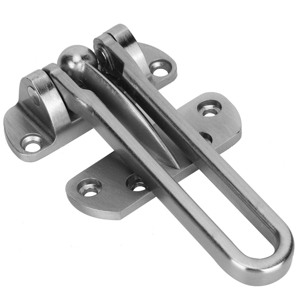 Door Security Latch Stainless Steel Door Lock, Antitheft Chain Lock For Home And Hotel, Brushed Nickel 9351714476225