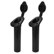 soportes para cañas de pescar de montaje empotrado para embarcaciones con tapa protectora, 44 mm, ajuste universal para soportes de kayak y