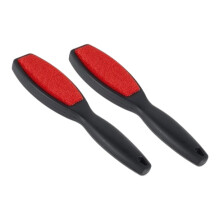 Escova de viagem reutilizável para remover fiapos, escova de roupa dupla face com cerdas macias, compatível com uso em diversas superfícies,