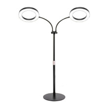 Växtlampa LED fullspektrum för inomhusväxter, justerbar växtlampa med 72 lysdioder, dimbara ljusstyrkenivåer, timer 3/9/12 timmar för inomhu