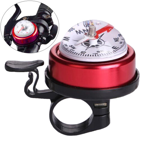 Crisp Ring Tones Cycling Bell, Integrated Compass For Navigation, Conveniently Mounts On Handlebars, Rust-proof And Durable, Perfect Compani
