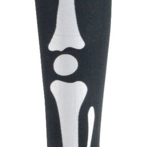 Skeleton Over The Knees Polyester Socks Halloween Skeleton Par 2