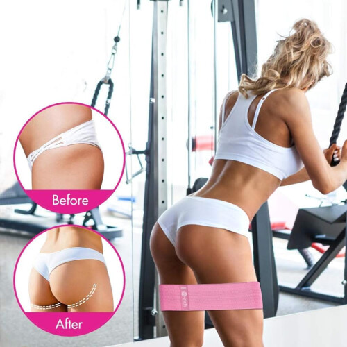 Faixas Elásticas para Exercícios Compatíveis com Modelagem de Quadril e Glúteos, com Alta Resistência, Portáteis e Fáceis de Usar, Ideais pa 2