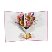 Moederdagkaart, 3D-wenskaart, voor mama, voor oma, voor dochter, voor vrouw, voor zus, cadeau voor mama