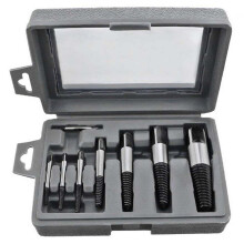 Innovative Screw Extraction Kit, Left Hand Spiral Tools for Easy Operation, Heavy Duty Steel Extractor for Stripped and Damaged Screws, Comp