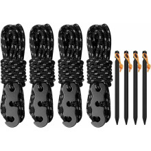 Preparati all'avventura: cordino paracord 550 leggero e portatile, con design riflettente per una maggiore visibilità notturna, confezione d