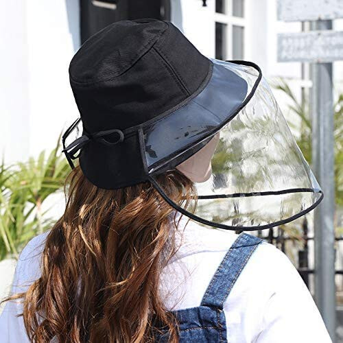5PCS Face Shield Replacement for Fisherman Hat, Anti‑Droplet and UV‑Blocking Protective Set 1