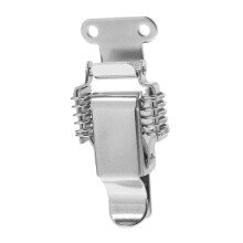 Stainless Steel Toggle Latch Clamp with Double Spring Security and Hook Style for Toolboxes and Chests