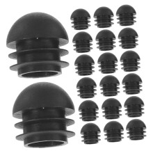 25pcs 22mm Round Plastic End Caps for Tubing, Secure Tube Seal and Floor‑Safe Dustproof Protection