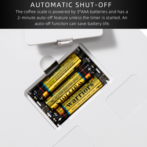 Kaffeewaage mit Timer, 0,1 g Präzision, Filterkaffeewaage mit hintergrundbeleuchtetem LCD-Display 2